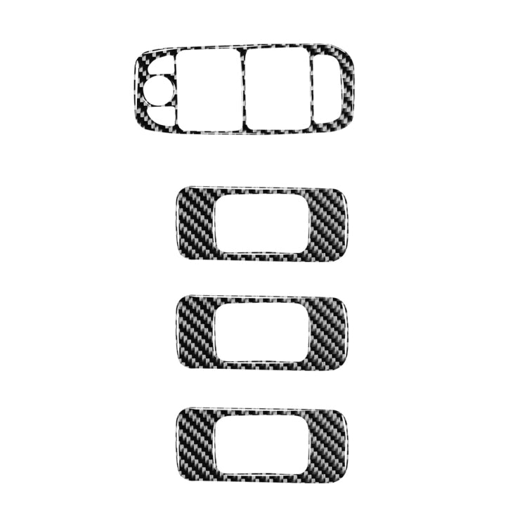 Adesivi decorativi per pannello di sollevamento in fibra di carbonio per auto 4 in 1 per Jaguar F-PACE X761 XE X760 2016-2020, guida a destra, Lifting Panel, Right Drive