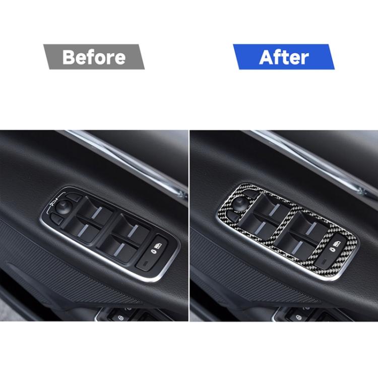Adesivi decorativi per pannello di sollevamento in fibra di carbonio per auto 4 in 1 per Jaguar F-PACE X761 XE X760 2016-2020, guida a destra, Lifting Panel, Right Drive
