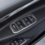 Adesivi decorativi per pannello di sollevamento in fibra di carbonio per auto 4 in 1 per Jaguar F-PACE X761 XE X760 2016-2020, guida a sinistra, Lifting Panel, Left Drive
