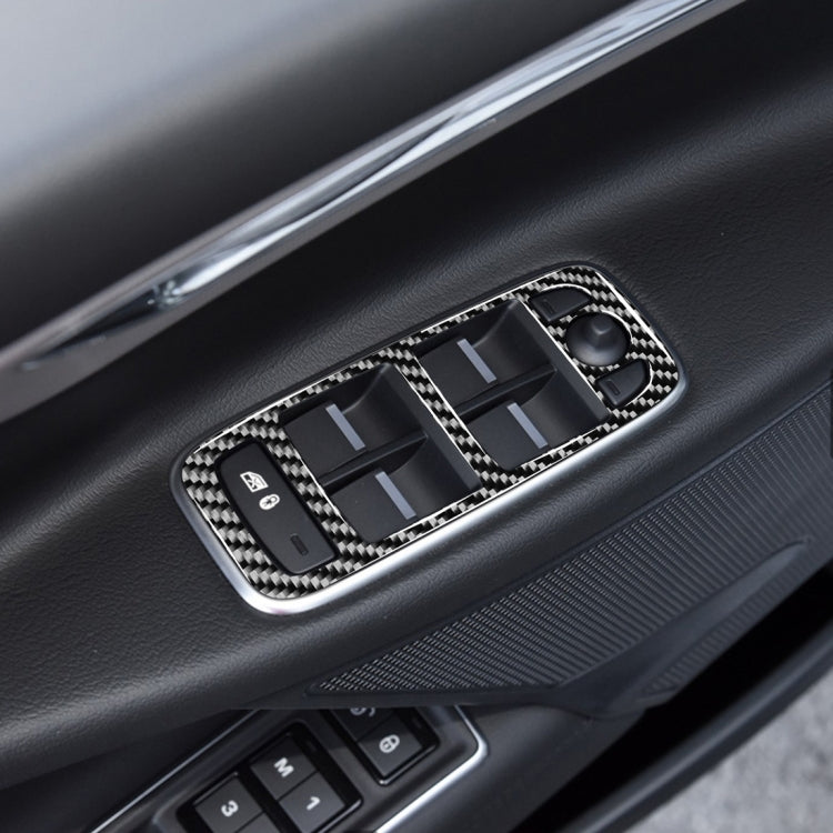 Adesivi decorativi per pannello di sollevamento in fibra di carbonio per auto 4 in 1 per Jaguar F-PACE X761 XE X760 2016-2020, guida a sinistra, Lifting Panel, Left Drive
