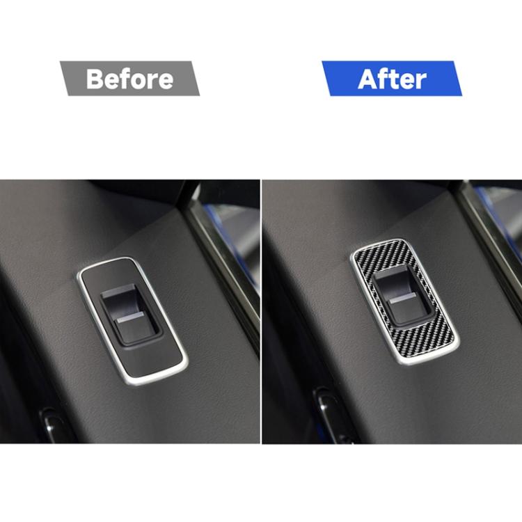 Adesivi decorativi per pannello di sollevamento in fibra di carbonio per auto 4 in 1 per Jaguar F-PACE X761 XE X760 2016-2020, guida a sinistra, Lifting Panel, Left Drive