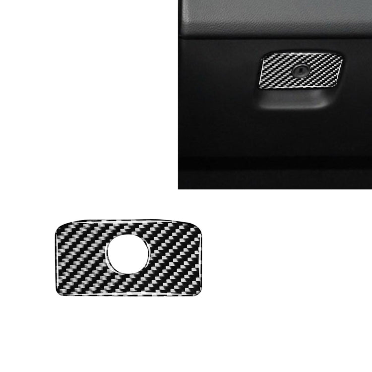 Adesivi decorativi per maniglia della scatola portaoggetti del sedile del passeggero anteriore in fibra di carbonio per auto per Jaguar F-PACE X761 XE X760 XF X260 2016-2020, guida a destra e a sinistra universale, Storage Box Handle