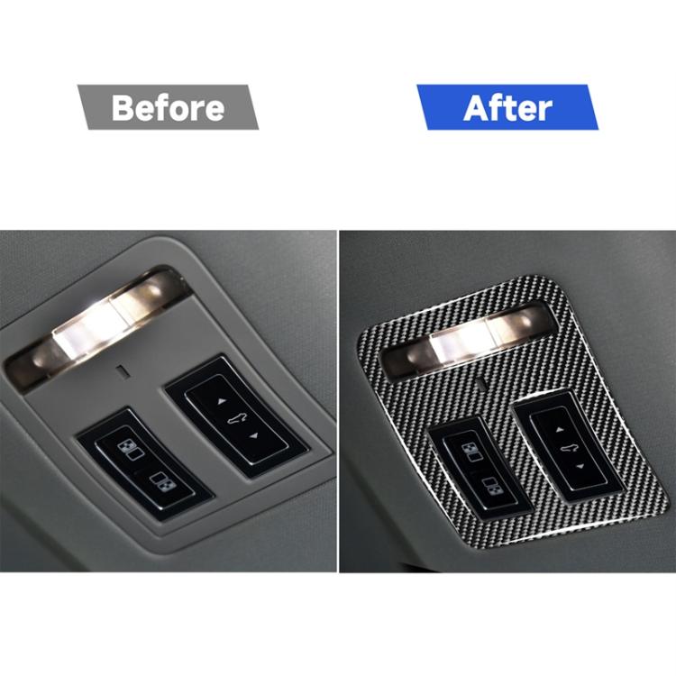 Adesivi decorativi per lampada da lettura in fibra di carbonio per auto per Jaguar F-PACE X761 XE X760 XF X260 XJ 2016-2020, guida a destra e a sinistra universale, Reading Lamp