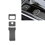 Adesivi decorativi per freno a mano elettronico in fibra di carbonio 3 in 1 per Jaguar F-PACE X761 XE X760 XF X260 2016-2020, guida a destra e a sinistra universale, Electronic Handbrake