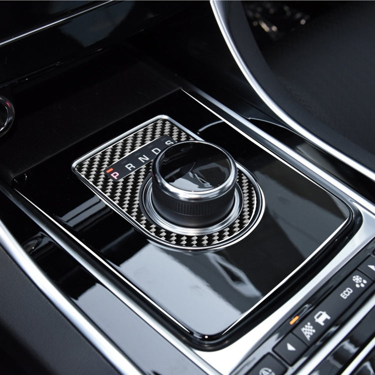 Adesivi decorativi per pomello del cambio in fibra di carbonio per auto per Jaguar F-PACE X761 XE X760 XF X260 XJ 2016-2020, guida a destra e a sinistra universale, Gearshift Knob