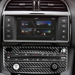 Adesivi decorativi per pannello aria condizionata in fibra di carbonio per auto per Jaguar F-PACE X761 XE X760 XF X260 2016-2020, guida a destra e a sinistra universale, Air Conditioning Panel
