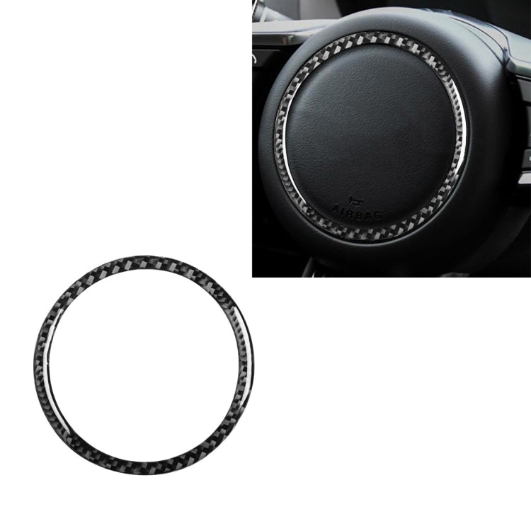 Adesivi decorativi con logo sul volante in fibra di carbonio per auto per Jaguar F-PACE X761 XE X760 XF X260 XJ 2016-2020, guida a destra e a sinistra universale, Steering Wheel Logo