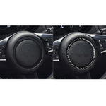 Adesivi decorativi con logo sul volante in fibra di carbonio per auto per Jaguar F-PACE X761 XE X760 XF X260 XJ 2016-2020, guida a destra e a sinistra universale, Steering Wheel Logo