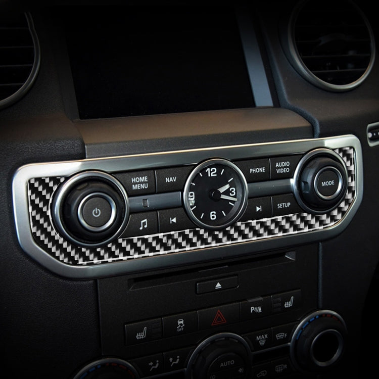 Adesivo decorativo per orologio in fibra di carbonio per auto per Land Rover Discovery 4 2010-2016, guida a destra e a sinistra universale, Time Clock