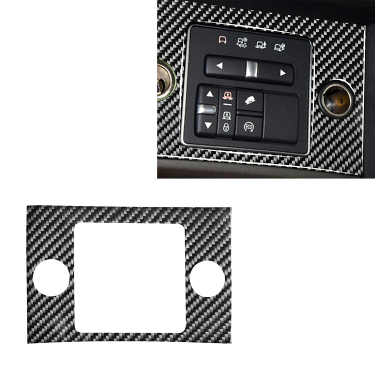 Adesivo decorativo per pannello accendisigari in fibra di carbonio per auto per Land Rover Discovery 4 2010-2016, guida a destra e a sinistra universale, Cigarette Lighter Panel