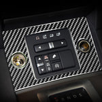 Adesivo decorativo per pannello accendisigari in fibra di carbonio per auto per Land Rover Discovery 4 2010-2016, guida a destra e a sinistra universale, Cigarette Lighter Panel