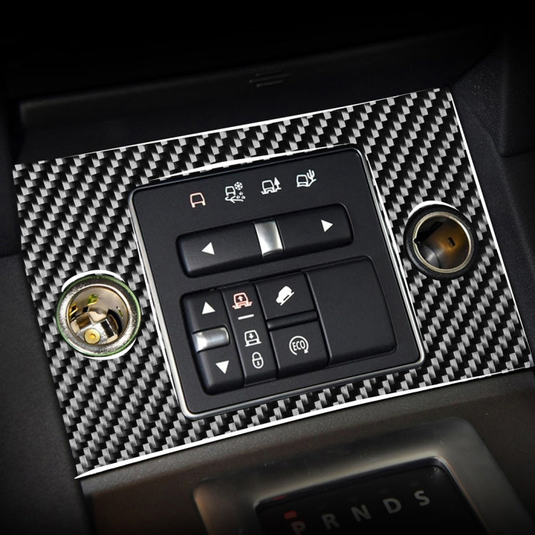 Adesivo decorativo per pannello accendisigari in fibra di carbonio per auto per Land Rover Discovery 4 2010-2016, guida a destra e a sinistra universale, Cigarette Lighter Panel