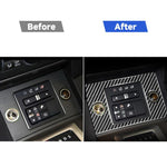 Adesivo decorativo per pannello accendisigari in fibra di carbonio per auto per Land Rover Discovery 4 2010-2016, guida a destra e a sinistra universale, Cigarette Lighter Panel