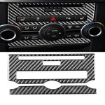 Adesivo decorativo per pannello CD di controllo centrale in fibra di carbonio per auto per Land Rover Discovery 4 2010-2016, guida a destra e a sinistra universale, Central Control CD Panel