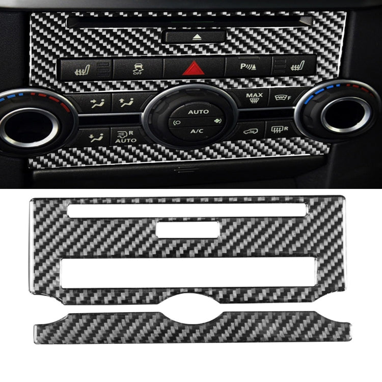 Adesivo decorativo per pannello CD di controllo centrale in fibra di carbonio per auto per Land Rover Discovery 4 2010-2016, guida a destra e a sinistra universale, Central Control CD Panel