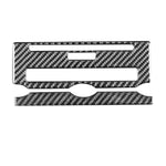Adesivo decorativo per pannello CD di controllo centrale in fibra di carbonio per auto per Land Rover Discovery 4 2010-2016, guida a destra e a sinistra universale, Central Control CD Panel