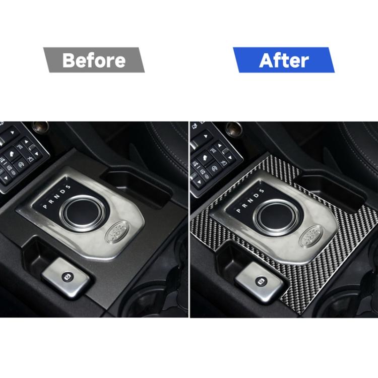 Adesivo decorativo per pannello cambio in fibra di carbonio per auto per Land Rover Discovery 4 2010-2016, guida a destra e a sinistra universale, Gearshift Panel