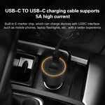Caricabatteria da auto originale Xiaomi CC07ZM 100W doppie porte USB + USB-C / Type-C a ricarica rapida versione 1A1C, 100W