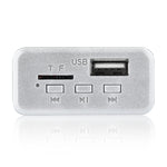 Scheda di decodifica lettore MP3 audio 12V per auto Radio FM Scheda TF USB AUX, con Bluetooth, 38, 38 (White)