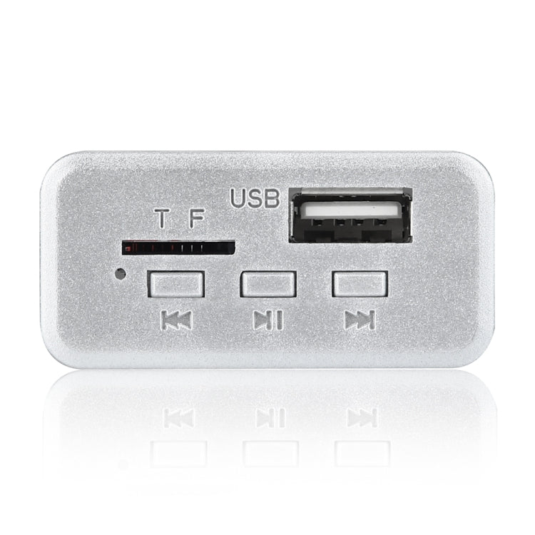 Scheda di decodifica lettore MP3 audio 12V per auto Radio FM Scheda TF USB AUX, con Bluetooth, 38, 38 (White)