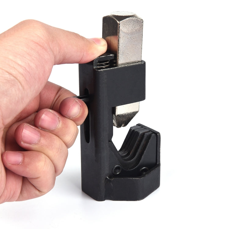 Pinza per piegatrice per cavo batteria per auto Martello per martello Pinza per piegatrice con capocorda con rame T2 2 x 3/8 Terminali per filo pressati a freddo per carichi pesanti, 2 x 3/8