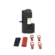Pinza per piegatrice per cavo batteria per auto Martello per martello Pinza per piegatrice con capocorda con rame T2 8 x 3/8 Terminali per cavi pressati a freddo per carichi pesanti, 8 x 3/8