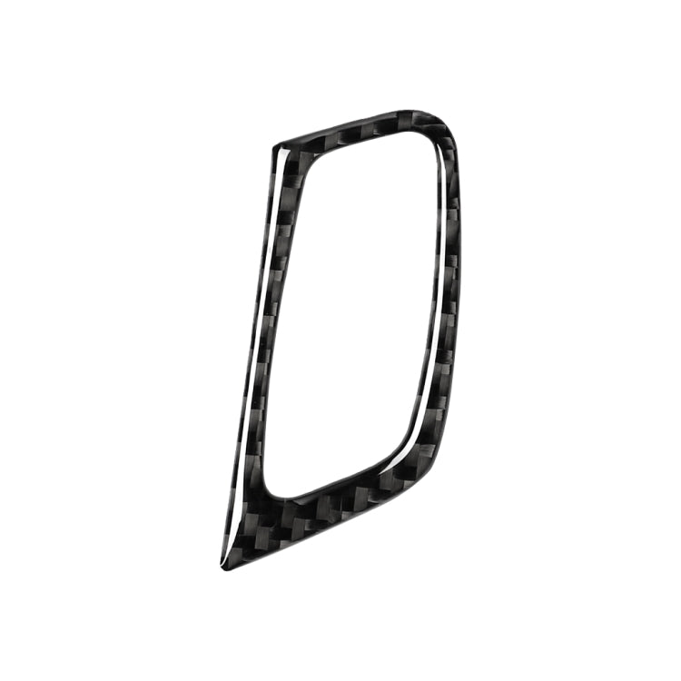 Adesivo decorativo per foro chiave in tinta unita in fibra di carbonio per auto per BMW E70 X5 / E71 X6 2009-2013, guida a sinistra, Key Hole