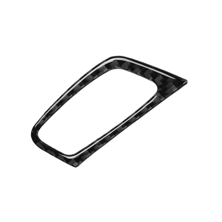 Adesivo decorativo per foro chiave in tinta unita in fibra di carbonio per auto per BMW E70 X5 / E71 X6 2009-2013, guida a sinistra, Key Hole
