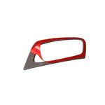 Adesivo decorativo per foro chiave in tinta unita in fibra di carbonio per auto per BMW E70 X5 / E71 X6 2009-2013, guida a sinistra, Key Hole