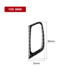Adesivo decorativo per foro chiave in tinta unita in fibra di carbonio per auto per BMW E70 X5 / E71 X6 2009-2013, guida a sinistra, Key Hole