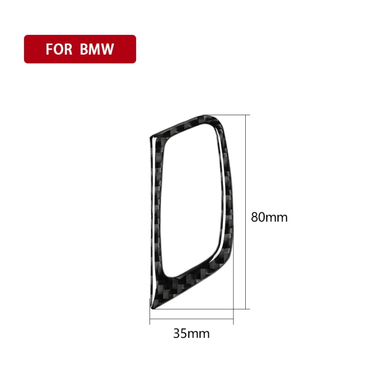 Adesivo decorativo per foro chiave in tinta unita in fibra di carbonio per auto per BMW E70 X5 / E71 X6 2009-2013, guida a sinistra, Key Hole