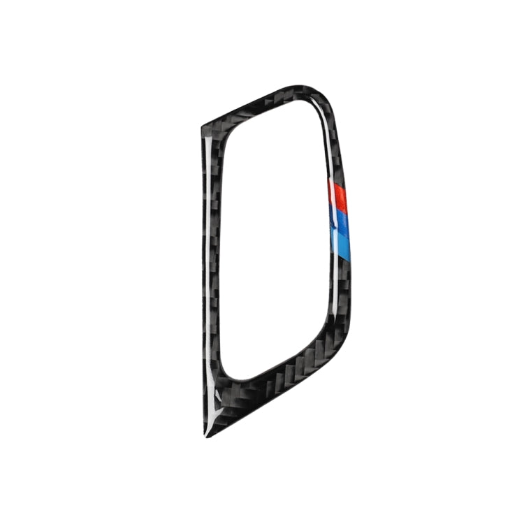 Adesivo decorativo per foro chiave tricolore in fibra di carbonio per auto per BMW E70 X5 / E71 X6 2009-2013, guida a sinistra, Key Hole(Tricolor)