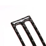 Adesivo decorativo per presa d'aria posteriore in tinta unita in fibra di carbonio per auto per BMW E70 X5 / E71 X6 2009-2013, guida a destra e a sinistra universale, Rear Air Outlet