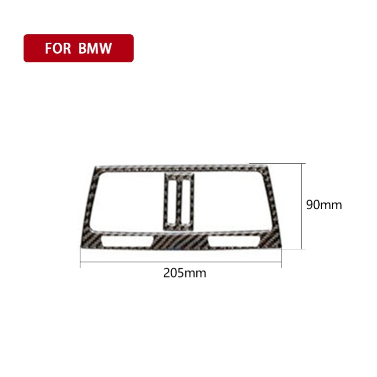 Adesivo decorativo per presa d'aria posteriore in tinta unita in fibra di carbonio per auto per BMW E70 X5 / E71 X6 2009-2013, guida a destra e a sinistra universale, Rear Air Outlet