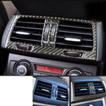 Adesivo decorativo per presa d'aria posteriore in tinta unita in fibra di carbonio per auto per BMW E70 X5 / E71 X6 2009-2013, guida a destra e a sinistra universale, Rear Air Outlet