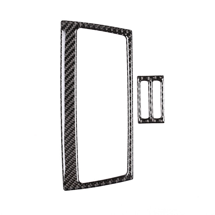 Adesivo decorativo per presa d'aria posteriore in tinta unita in fibra di carbonio per auto per BMW E70 X5 / E71 X6 2009-2013, guida a destra e a sinistra universale, Rear Air Outlet(A)