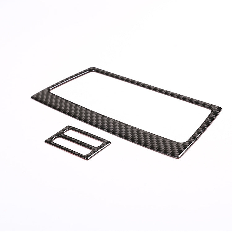 Adesivo decorativo per presa d'aria posteriore in tinta unita in fibra di carbonio per auto per BMW E70 X5 / E71 X6 2009-2013, guida a destra e a sinistra universale, Rear Air Outlet(A)
