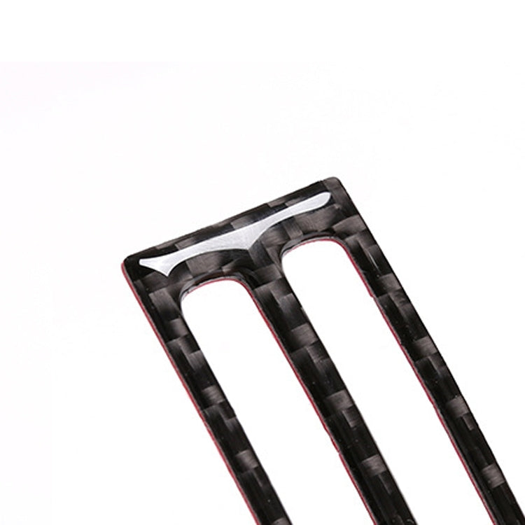 Adesivo decorativo per presa d'aria posteriore in tinta unita in fibra di carbonio per auto per BMW E70 X5 / E71 X6 2009-2013, guida a destra e a sinistra universale, Rear Air Outlet(A)