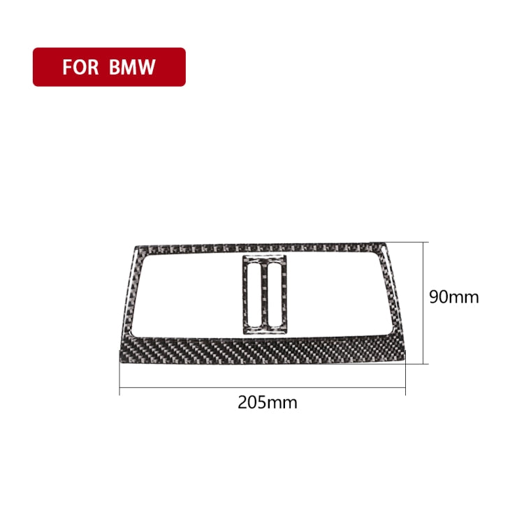 Adesivo decorativo per presa d'aria posteriore in tinta unita in fibra di carbonio per auto per BMW E70 X5 / E71 X6 2009-2013, guida a destra e a sinistra universale, Rear Air Outlet(A)
