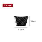Adesivo decorativo per volante in tinta unita in fibra di carbonio per auto per BMW E70 X5 / E71 X6 2008-2013, guida a destra e a sinistra universale, Steering Wheel