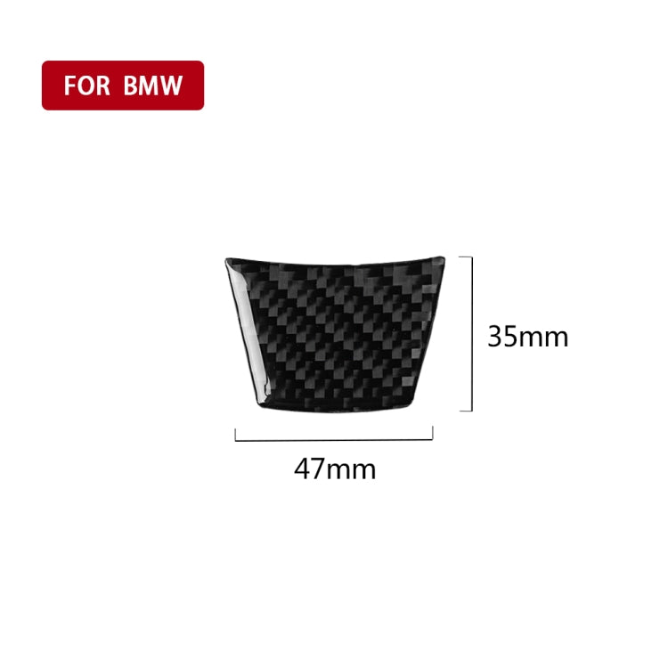 Adesivo decorativo per volante in tinta unita in fibra di carbonio per auto per BMW E70 X5 / E71 X6 2008-2013, guida a destra e a sinistra universale, Steering Wheel