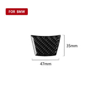 Adesivo decorativo per volante in tinta unita in fibra di carbonio per auto per BMW E70 X5 / E71 X6 2008-2013, guida a destra e a sinistra universale, Steering Wheel