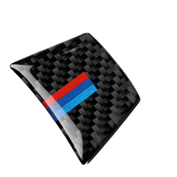 Adesivo decorativo per volante tricolore in fibra di carbonio per auto per BMW E70 X5 / E71 X6 2008-2013, guida a destra e a sinistra universale, Steering Wheel(Tricolor)
