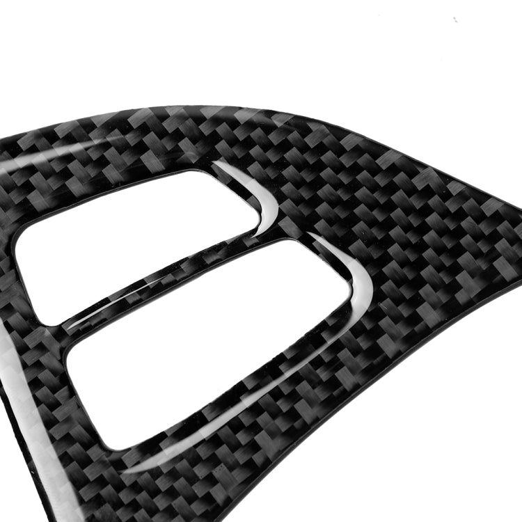 Adesivo decorativo per pulsanti del volante in tinta unita in fibra di carbonio 2 in 1 per BMW E70 X5 2008-2013, guida a destra e a sinistra universale, Steering Wheel Buttons