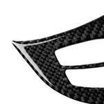 Adesivo decorativo per pulsanti del volante in tinta unita in fibra di carbonio 2 in 1 per BMW E70 X5 2008-2013, guida a destra e a sinistra universale, Steering Wheel Buttons