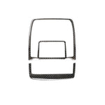 Adesivo decorativo per luce di lettura in tinta unita in fibra di carbonio 2 in 1 per BMW E70 X5 / E71 X6 2008-2013, guida a destra e a sinistra universale, Reading Light