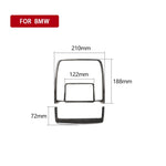 Adesivo decorativo per luce di lettura in tinta unita in fibra di carbonio 2 in 1 per BMW E70 X5 / E71 X6 2008-2013, guida a destra e a sinistra universale, Reading Light