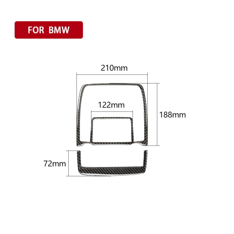 Adesivo decorativo per luce di lettura in tinta unita in fibra di carbonio 2 in 1 per BMW E70 X5 / E71 X6 2008-2013, guida a destra e a sinistra universale, Reading Light