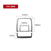 Adesivo decorativo per luce di lettura in tinta unita in fibra di carbonio 2 in 1 per BMW E70 X5 / E71 X6 2008-2013, guida a destra e a sinistra universale, Reading Light
