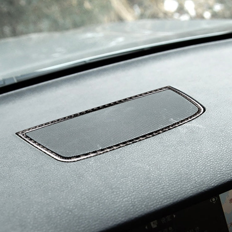 Adesivo decorativo per cornice clacson in tinta unita in fibra di carbonio per auto per BMW E70 X5 / E71 X6 2008-2013, guida a destra e a sinistra universale, Dashboard Horn